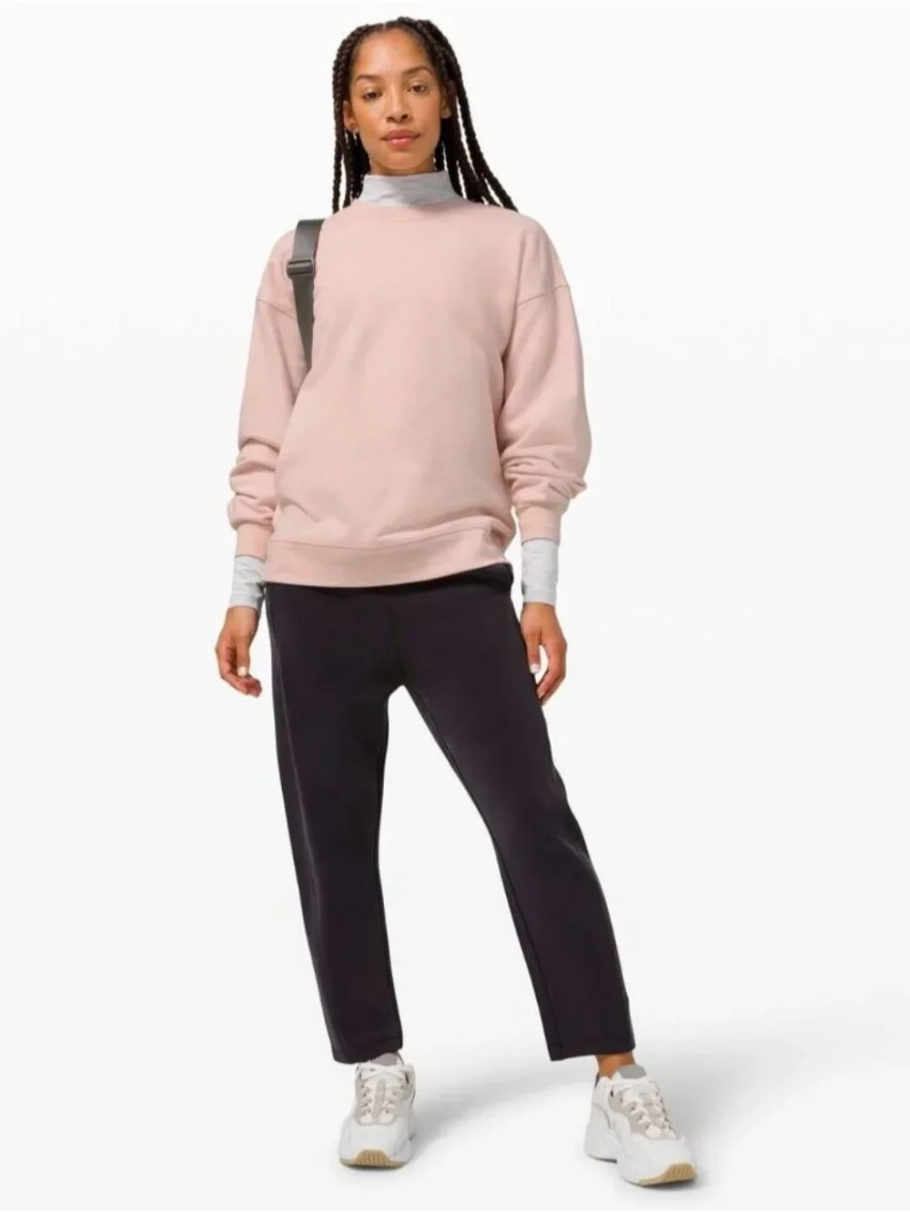 Lululemon Perfectly Oversized Crew Feather Pink